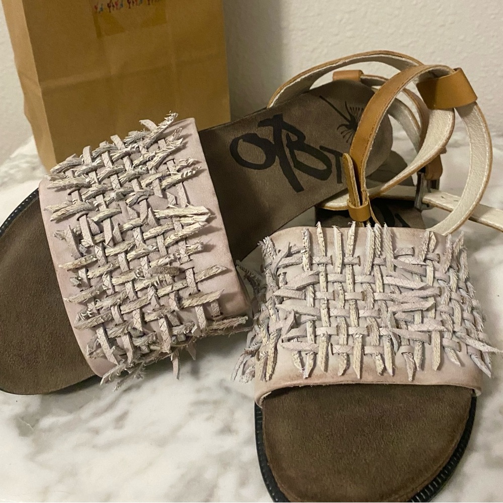 OTBT Strap Around Sandal • Cork and Leather •Tan